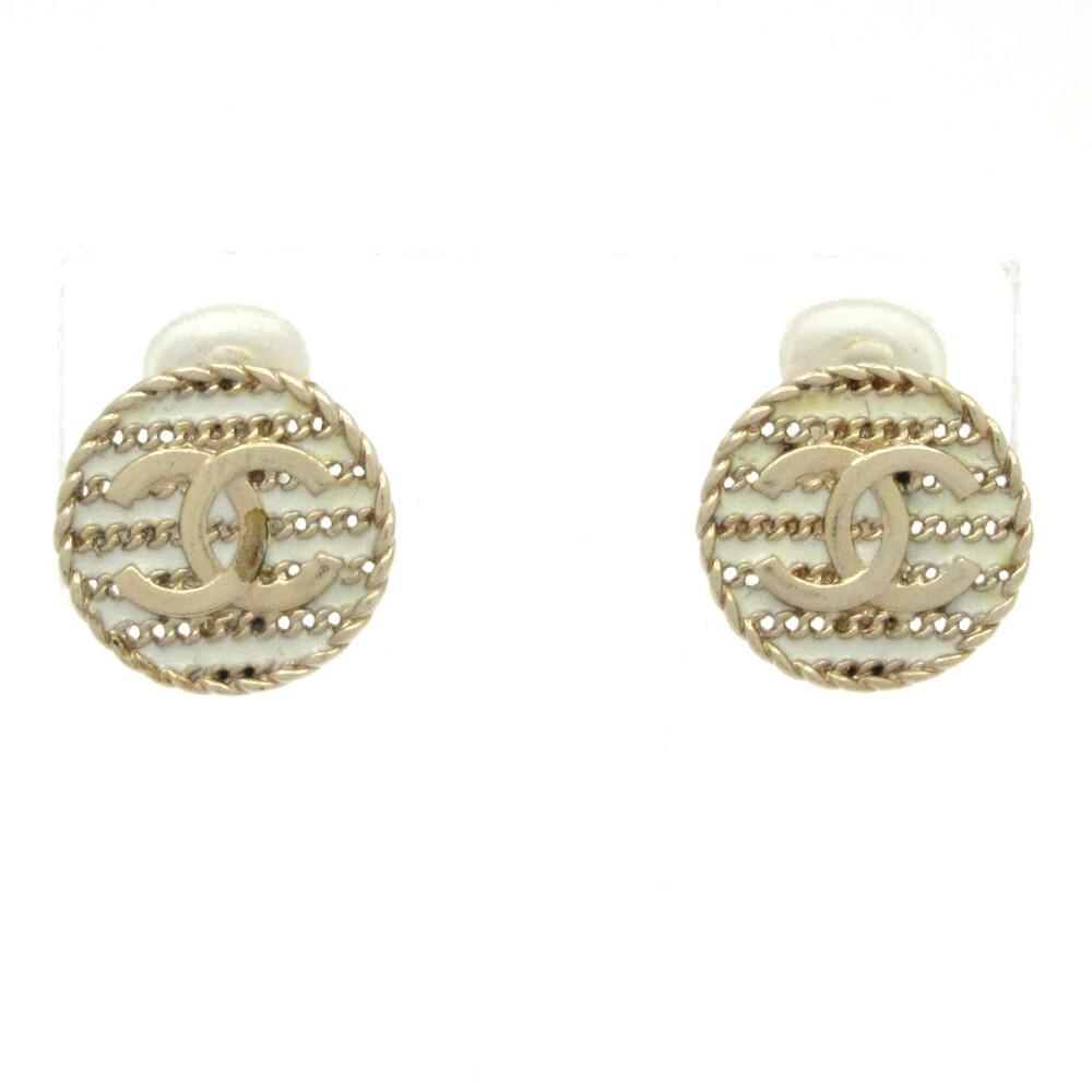 Chanel Gold White Hardware Clip On #315351C79B